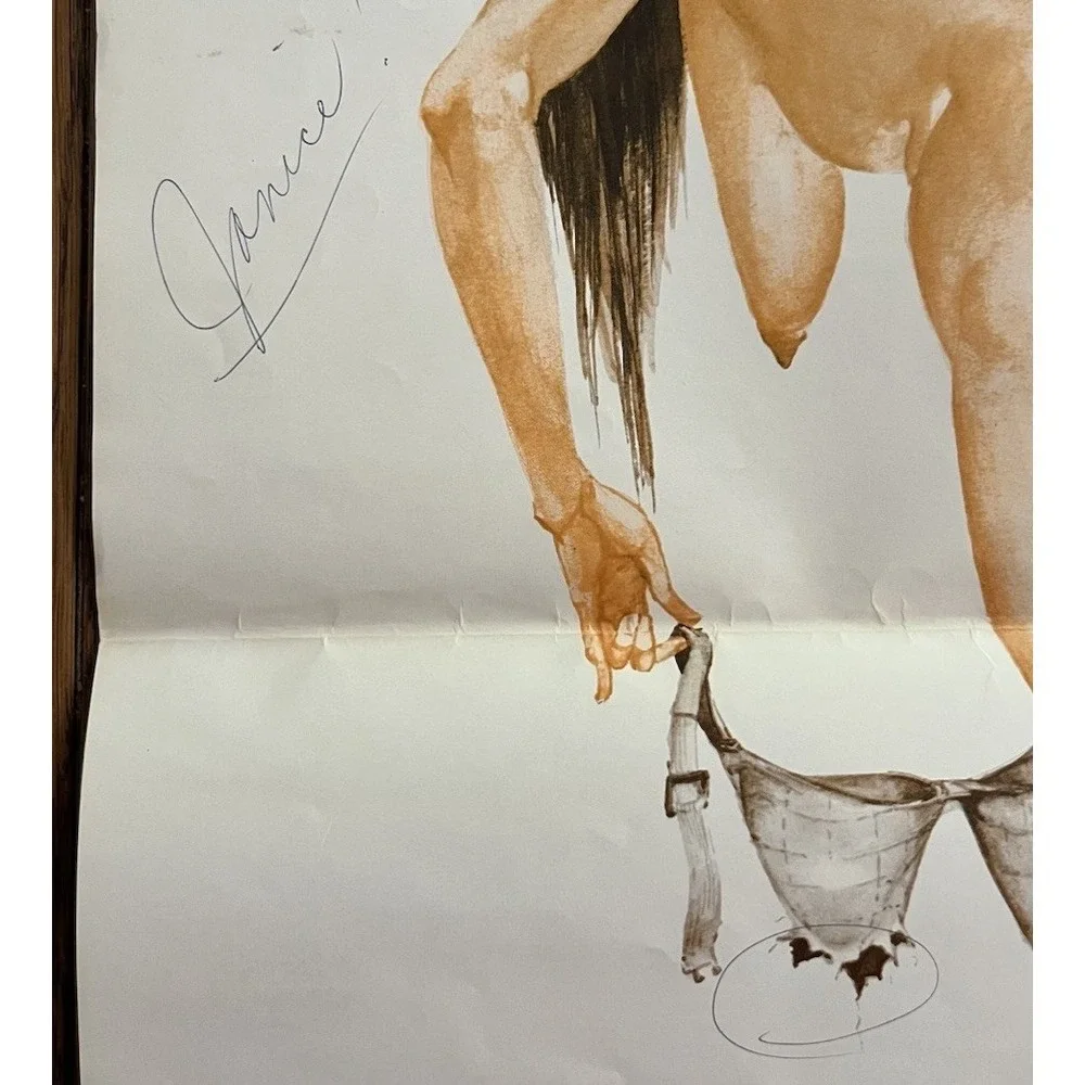Vintage 1968 Maidens Pin Up Calendar Retro Girl Art Collectible Wall Calendar